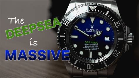 is the rolex deepsea too big